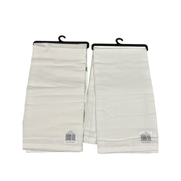 Kay Dee Sea Turtle Krinkle Flour Sack Towel Set of 2, 26" x 26" - Picture 2 of 2